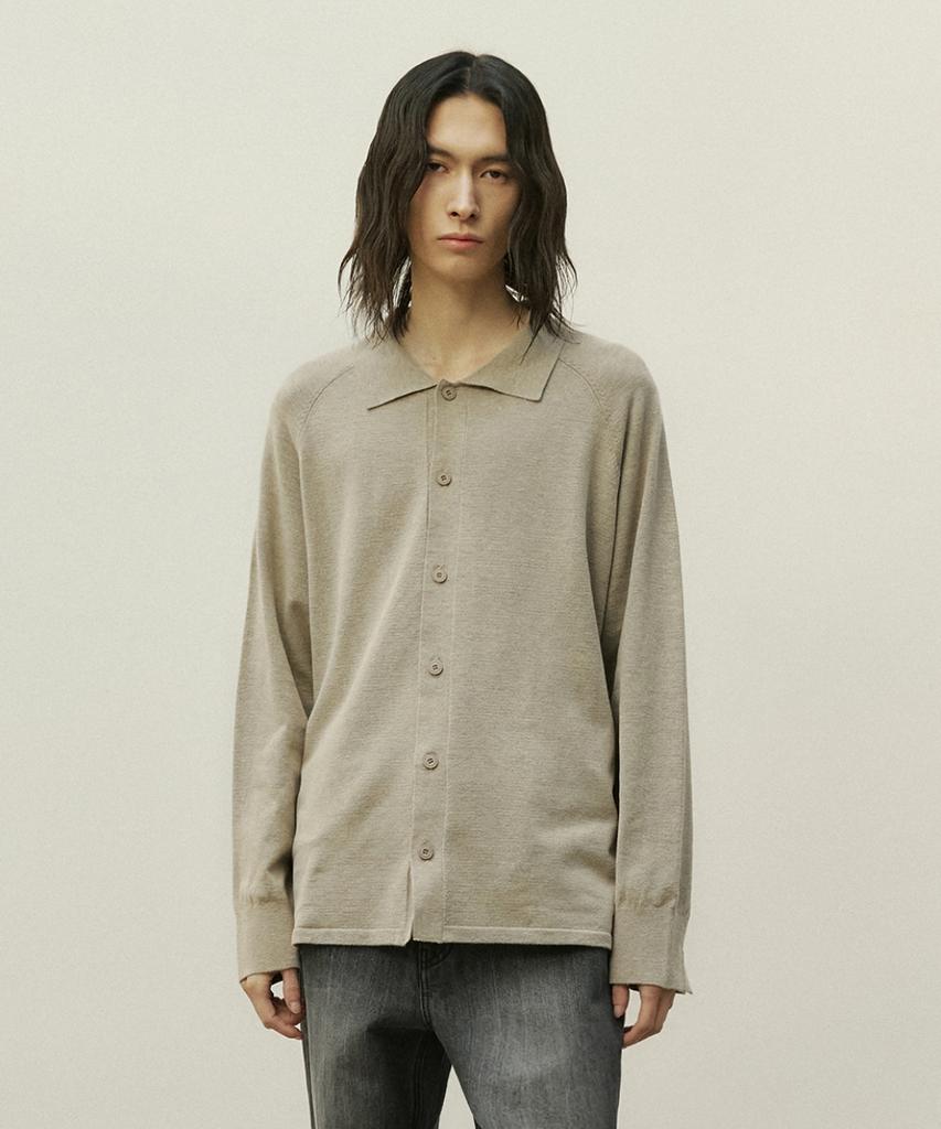 Minav Raffine Soft Shirt Knit [Mocha]