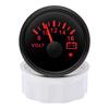 AD 52mm Voltmeter with Alarm Light  Volt Meter Gauge Voltage for Marine Car Caravan Boat Camper RV Truck 12v Voltmeter Ammeter