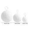 6pcs 4/6/8CM White Foam Christmas Balls DIY Round Christmas Hanging Balls Elegant Christmas Snowballs Hotel Office Decor