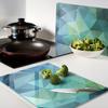 Decorative Tempered Glass Cutting Boards Abstract 2X40X52 Cm