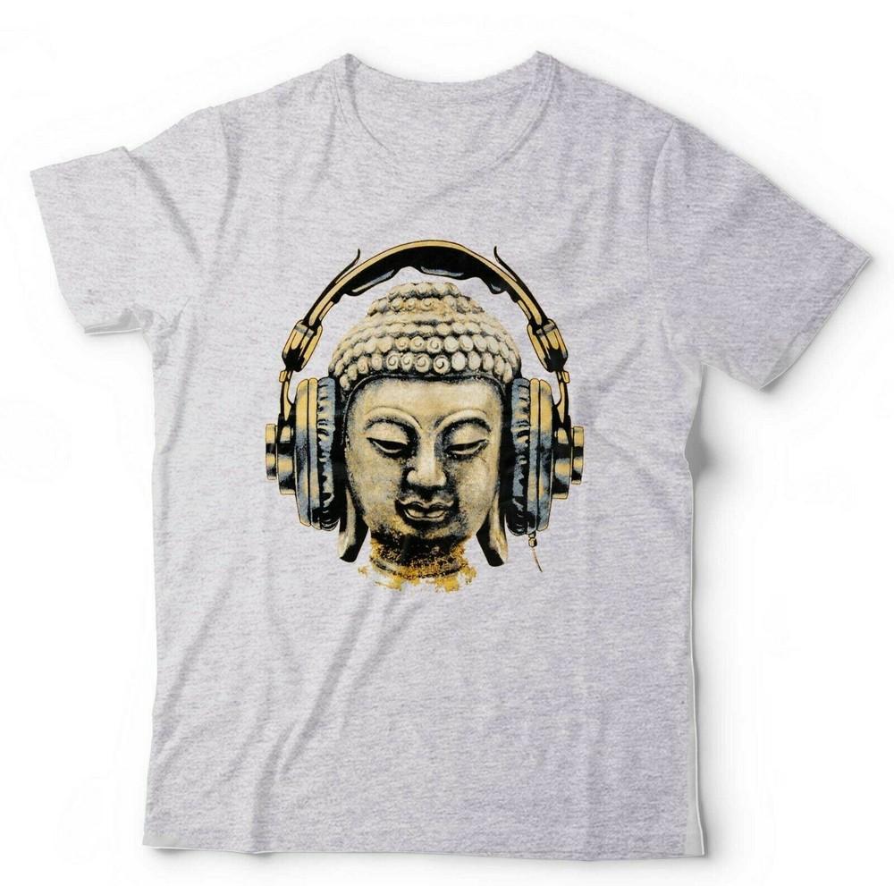Buddha Headphones Tshirt Unisex Kids Funny Peace Yoga Love Music