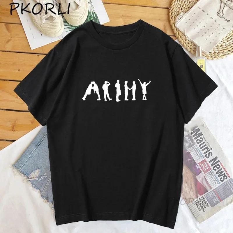 K Pop Tričko Streetwear Dámské Army J-Hope Tričko Permission To Dance Pánské Oblečení Bangtan Kpop Merch Top Streetwear Trička