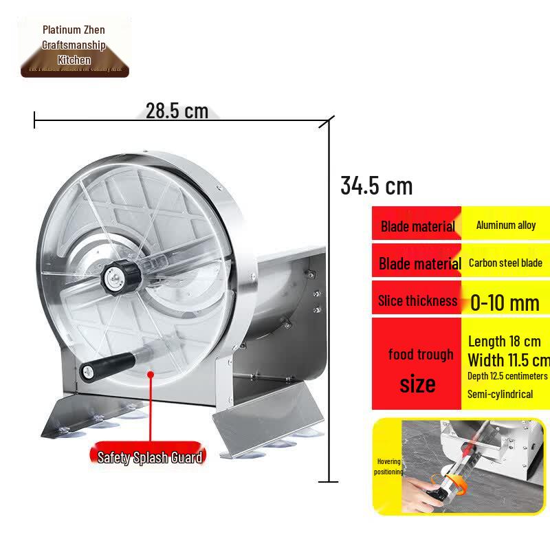 Commercial Stainless Steel Food Slicer
