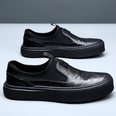 Neue lässige atmungsaktive Leder-Herrenschuhe mit Ein-Pedal-Sohle, vielseitige Lederschuhe, lässig
