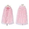 CosMisty Princess Dress for Princess Luxurious and Cute Birthday Gift Girls, Kids, Cosplay, Cape, Halloween, Christmas, (Pink, Medium)