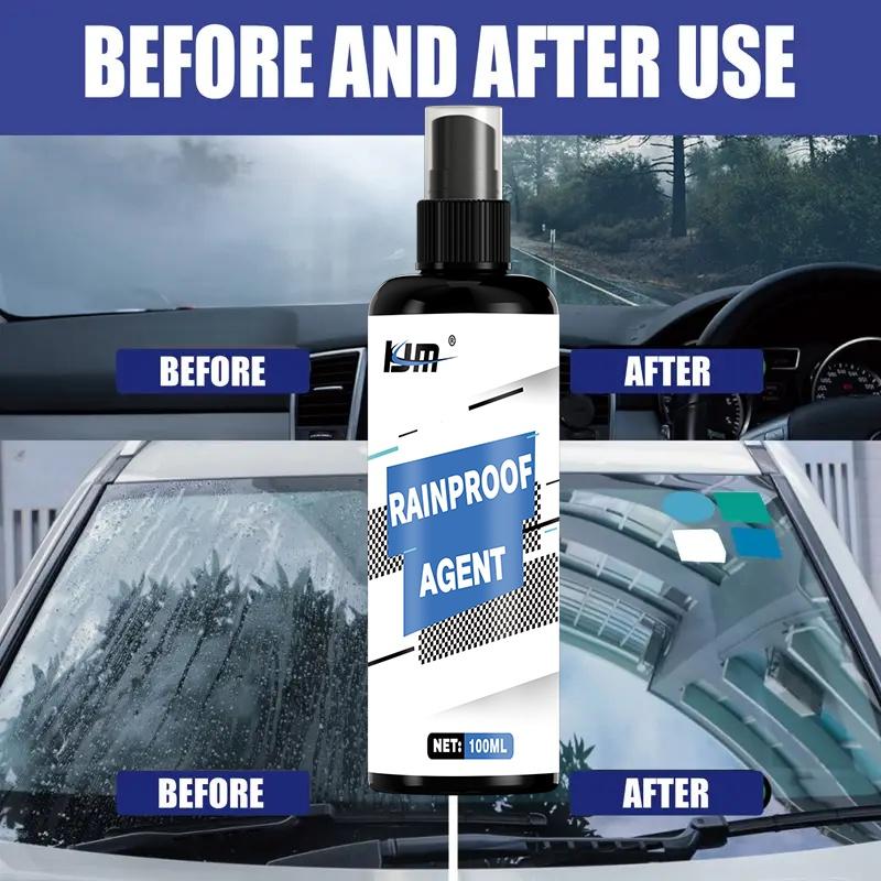 Wasserdichte Sprühbeschichtung für Autoglas, geeignet für Autoglas, für Regenbeständigkeit, hydrophob und regendicht.