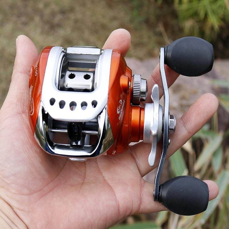 Baitcasting naviják Magnetická brzda Levý pravý Feeder Navijáky