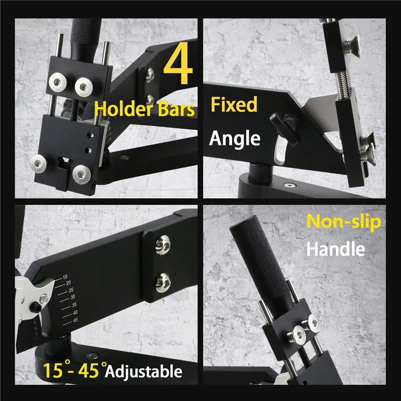 Lawn mower blade sharpener 15-45° adjustable straight standard lawn mower knife