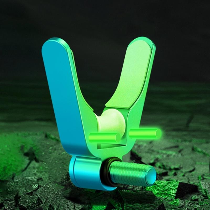 Portable Fishing Rod Holder Automatic Rebounds Fishing Poles Holder Brackets Silicone Pad U Shape Stand Enduring