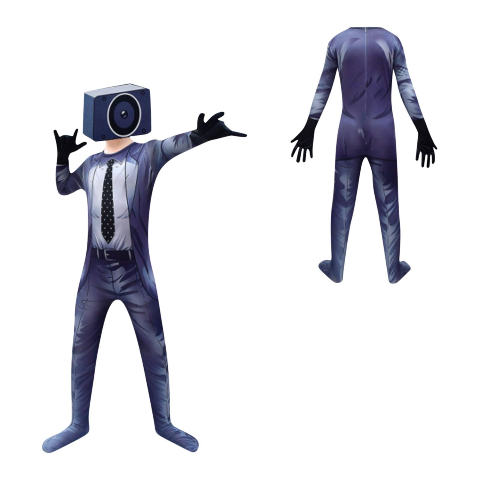 

Хэллоуин косплей вечерние боди с головным убором мультяшный игровой наряд 130 светло-серый