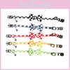 Premium Quality Fabric Pet Collar With Grid Pattern Available In Various Colors