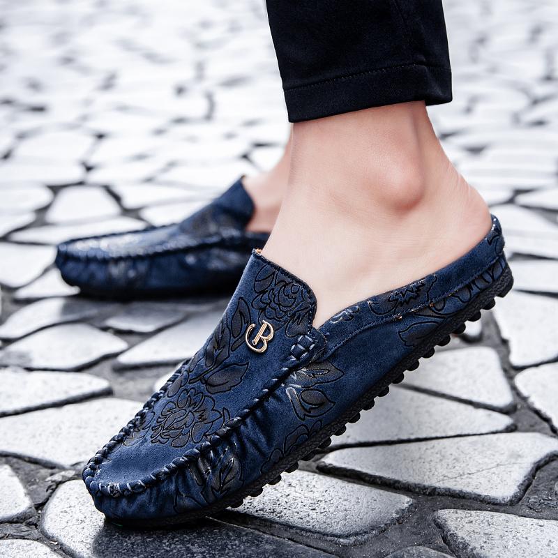 Summer Men's Shoes Gentlemen's Casual Style Design Fashion Party Outdoor Street Walking 38-46 Plus Size Adult Flat Shoes