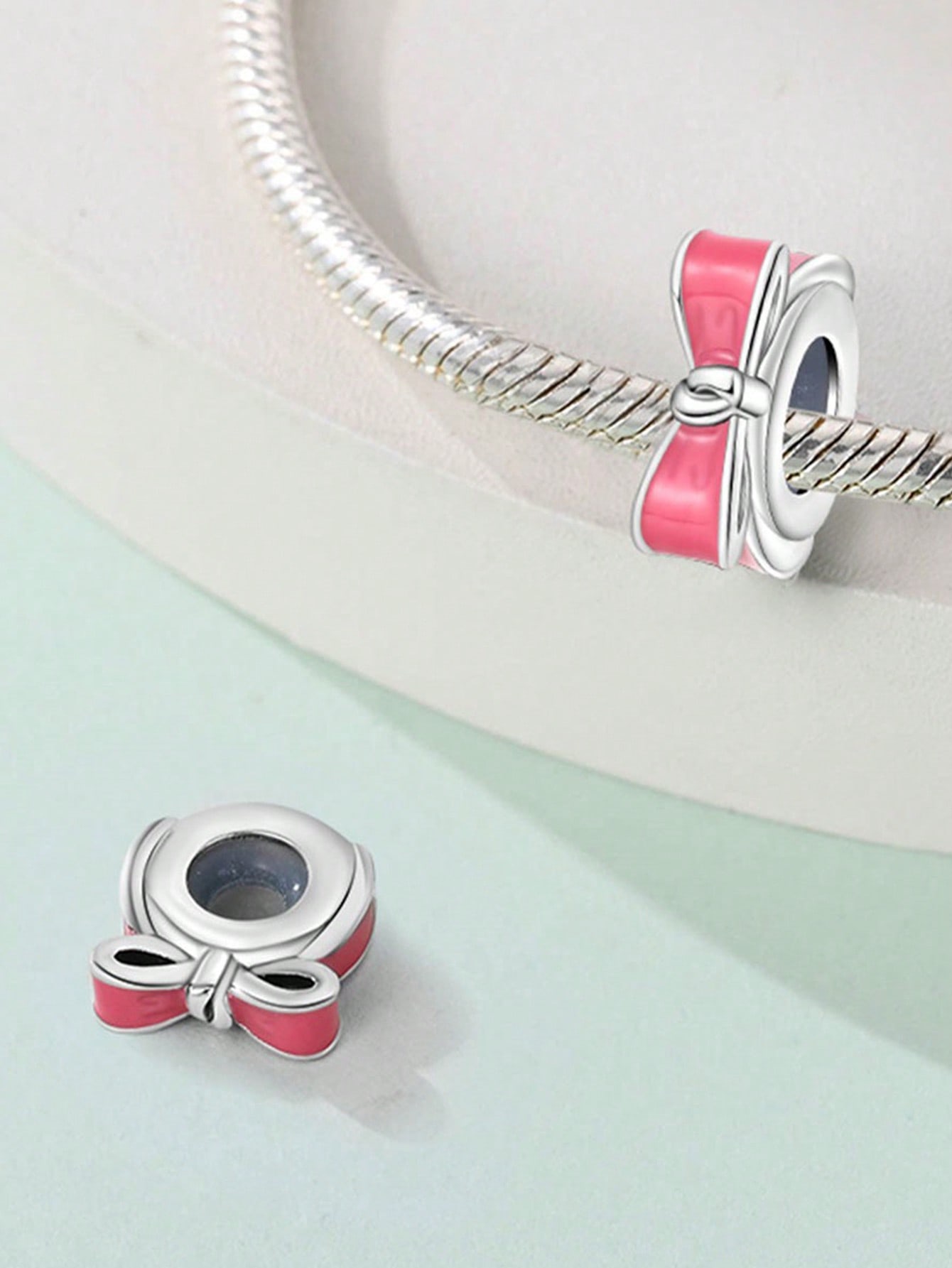 

Charms Plata Shiny Bow Beads Charm Copper Plated Fit Charms Copperoriginal Bracelet For Jewelry Making Diy Charm