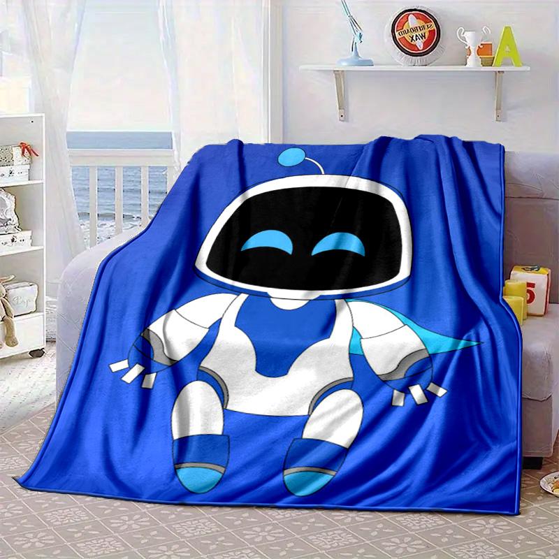 Weltraumabenteuer Astro Bot Tragbare Decke/Weiche Decke Bettwäschedecke Geeignet für Reisen Camping Wohnzimmer Büros Sofas Fan-Geschenke