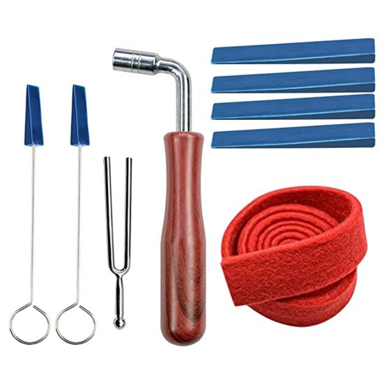 1 Set Piano Tuning Kits Piano Tuning Tone Convenient Professional Multipurpose Adjusting Tools Including Hammer