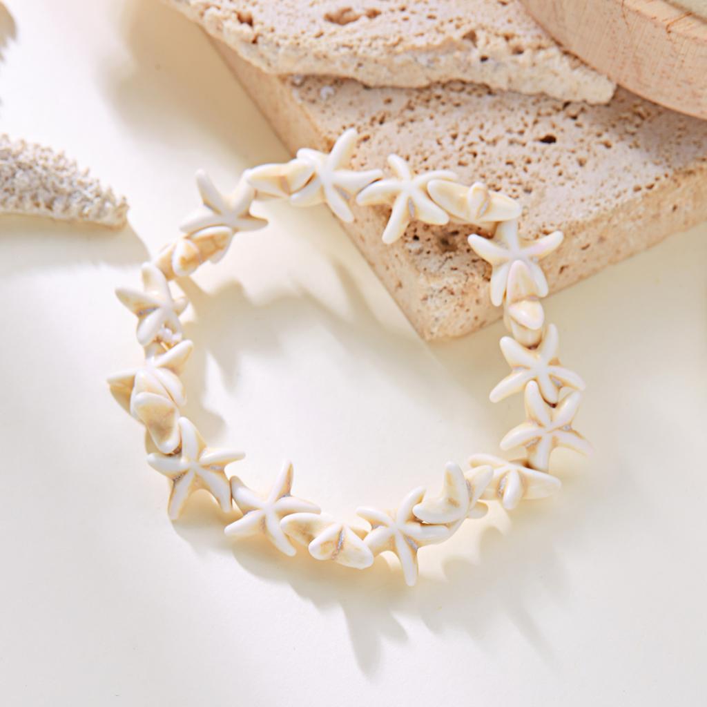 Bohemian Starfish Shell Beads Bracelet For Women Sea Star Turtle Conch Woven Rope Bracelet Summer Beach Party Holiday Jewelry