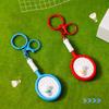 PVC Badminton Racket Keychain Cartoon Bag Pendant Funny Badminton Keyring  Couple's Gift