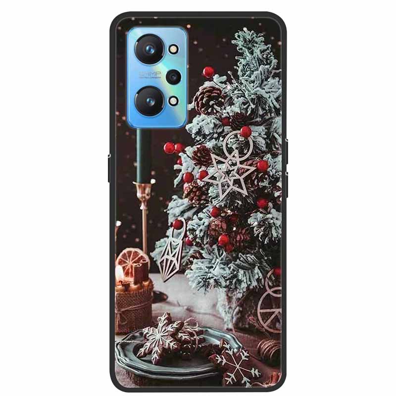 Christmas Cover For Realme GT Neo 2 2T 3 3T Cases Lovely Soft TPU Silicone Covers for Realme C21Y C25Y Q5 Pro Neo2 Neo3 Neo2T