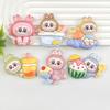Cartoon Luminous Resin Accessories: Dessert Figures for Phone Cases, Hair Clips, Water Cups, Shoe Buckles, and Ornaments