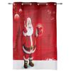 Christmas Santa Claus Decor Ball Curtains Bedroom Living Room Drapes Kitchen Children Window Curtain Home For Area Made Of Polyester