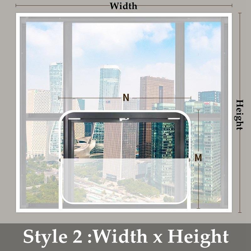 Transparent Window Winter Insulation Film Warm Double Layer Windproof Curtain With Zipper Self-Adhesive Heat Protection Film