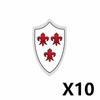 Middle Ages Empire Flag Pole Building Blocks Military Castle Lion Teutonic Knight Soldier Figures Roman Warrior Sheild Brick Toy