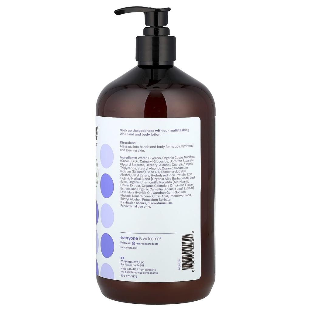 Everyone Lotion, 3 In 1, Lavender + Aloe, 946 Ml(32 Fl Oz)