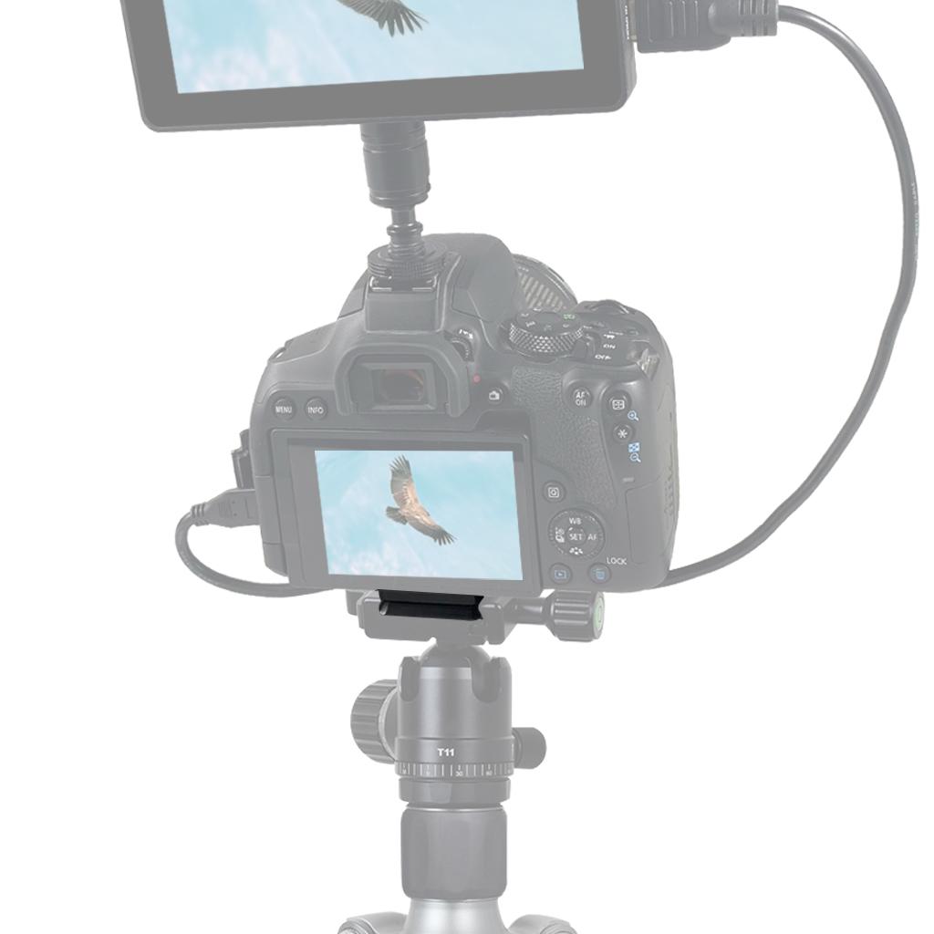 Quick Release Clamp Adapter Board Aluminium Alloy 3/8 to 1/4 Screw Mount for Ball Head Tripod SLR Cameras for Arca Swiss Plate