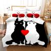 Comforter Red Love Heart Romantic Theme Comforter Valentine'S Day Gift For Girls Women Couple Bedding Set King Size