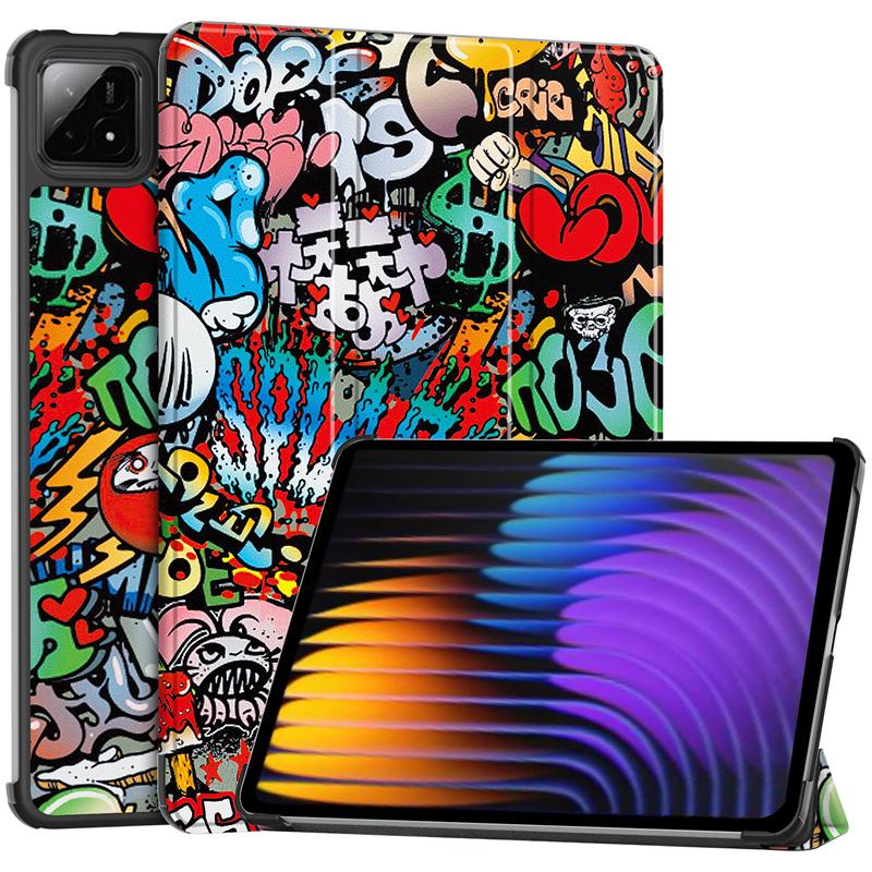 Coque For Xiaomi Poco Pad X1 11.2 Inch 2025 Case Tri-Fold PU Leather Stand Tablet Shell Funda For Poco Pad X1 Case Cover 11.2"