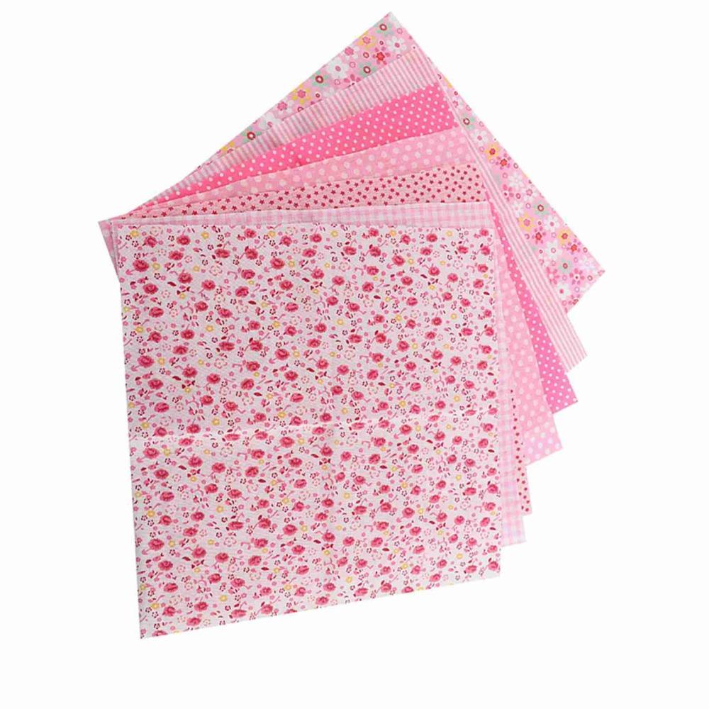 7Pcs Pure Cotton Material Cotton Fabric 50*50cm Square Size Patchwork Cloth  DIY Patchwork