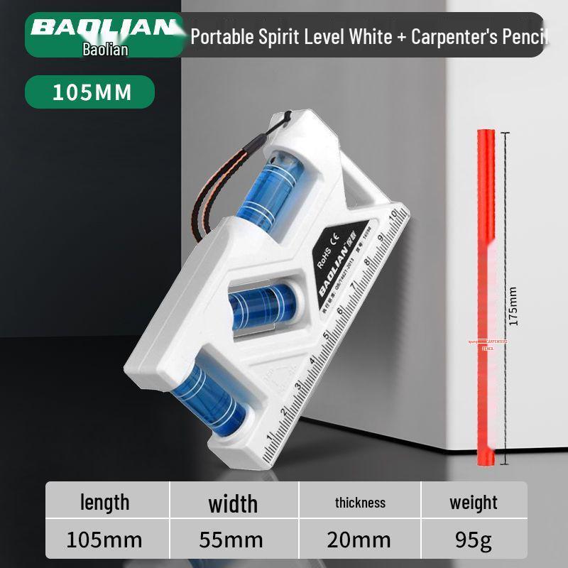 High-Precision Mini Magnetic Spirit Level Protractor Ruler
