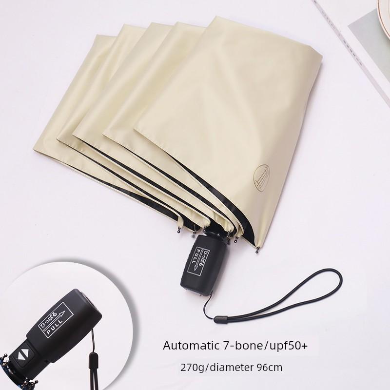 250G Bronzing Non-Word Vinyl Sun Umbrella Sun Protection UV Protection Umbrella Foldable Men and Women Dual-Use Sun Umbrella