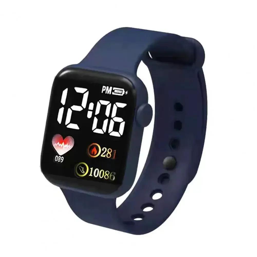 Led Digital Display Waterproof Electronic Watch Smart Watch Sport Fitness Led Digital Display Children Watch Children Universal