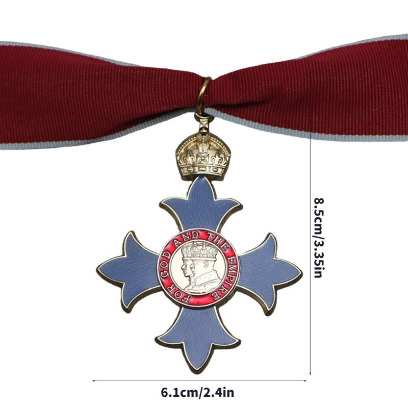 Spille a Spilla Medaglie Militari Ordine dell'Impero Britannico Ordine Cavalleresco Britannico Distintivo Decorativo Spilla Souvenir