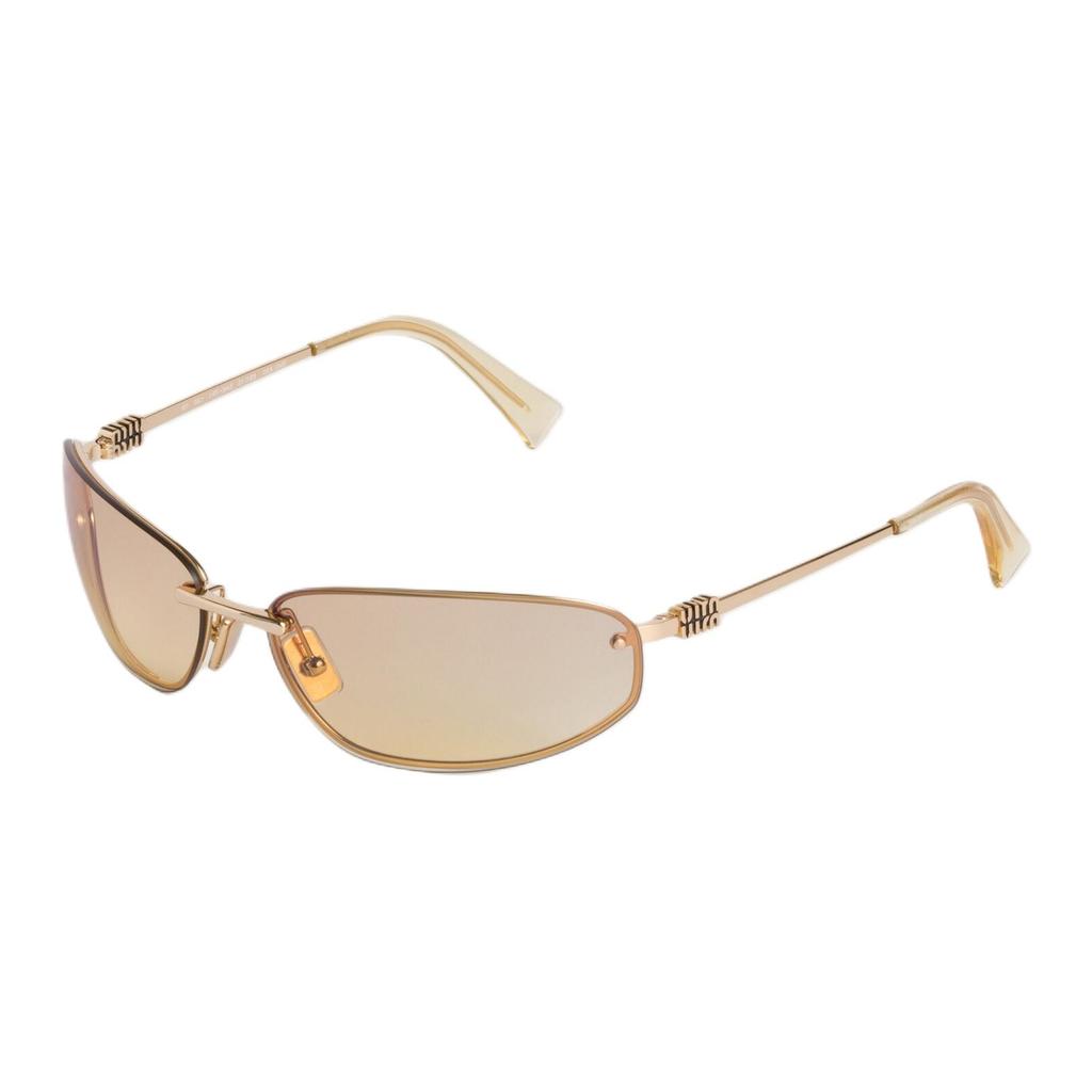 Miu Miu Logo Rectangular Sunglasses Unisex sunglasses Steel-Gray SMUA50_M5AK_F07R1_C_068