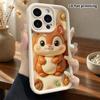 Phone Case: 2D Flat Design, Suitable for iPhone 18 17 16 15 14 13 Pro Protective Case, Little Squirrel, Perfect Christmas and Halloween Holiday Gift