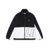Logo Color Block Polar Fleece Jacket 'Black White' Men's AFDR910-1