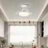 E27 Screw Base Ceiling Fan with Lamp & Detachable Remote Control