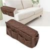 Universal Fit Sofa Armrest Organizer Multifunctional 14 Pockets Couch Remote Holder Gray,Brown,Black Durable Recliner Organizer