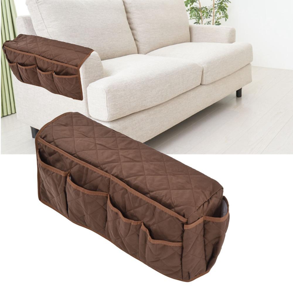 Universal Fit Sofa Armrest Organizer Multifunctional 14 Pockets Couch Remote Holder Gray,Brown,Black Durable Recliner Organizer