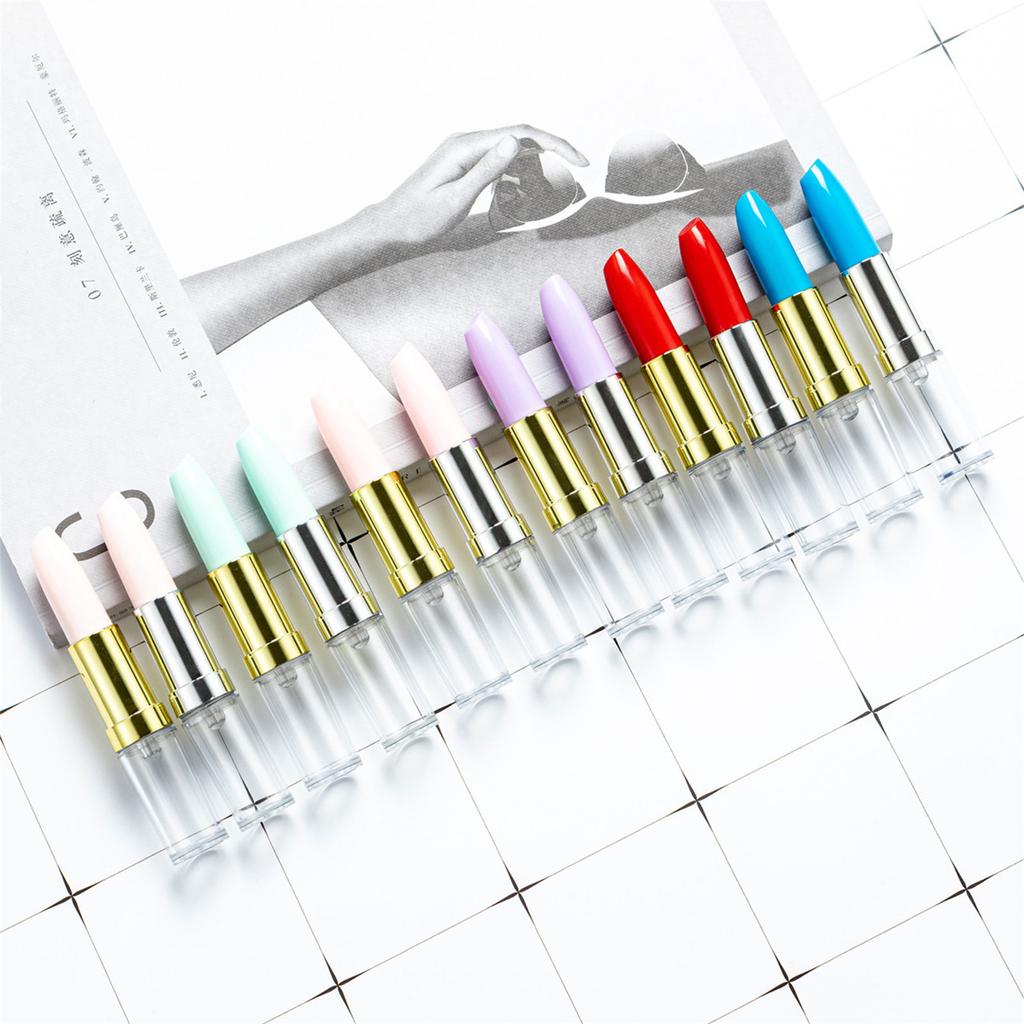 6 Stück Neuheit Lippenstift Kugelschreiber für Frauen Lippenstiftförmiger Schreibstift für Büro Strumpffüller Dekoration