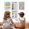 12 Calming Corner Poster Feelings Wheel Chart & Emotions Poster Calm Down Corner Mental Health Poster for School Office