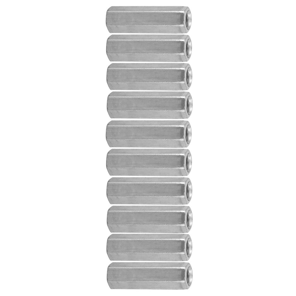 10pcs M8 Long Rod Nut Hex Hexagonal Sleeve Nut Standoff Threaded Fasteners (M8*40)