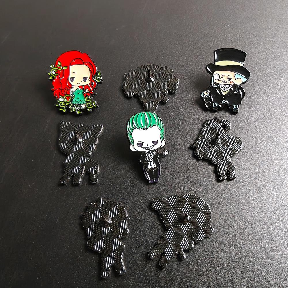 Personalized Harley Quinn Clown Girl Cartoon Alloy Brooch Pin