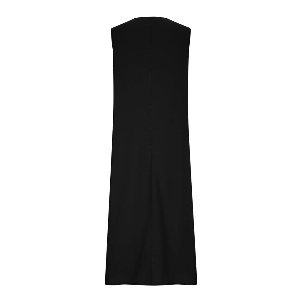 Women's Sleeveless Cotton And Linen Dress