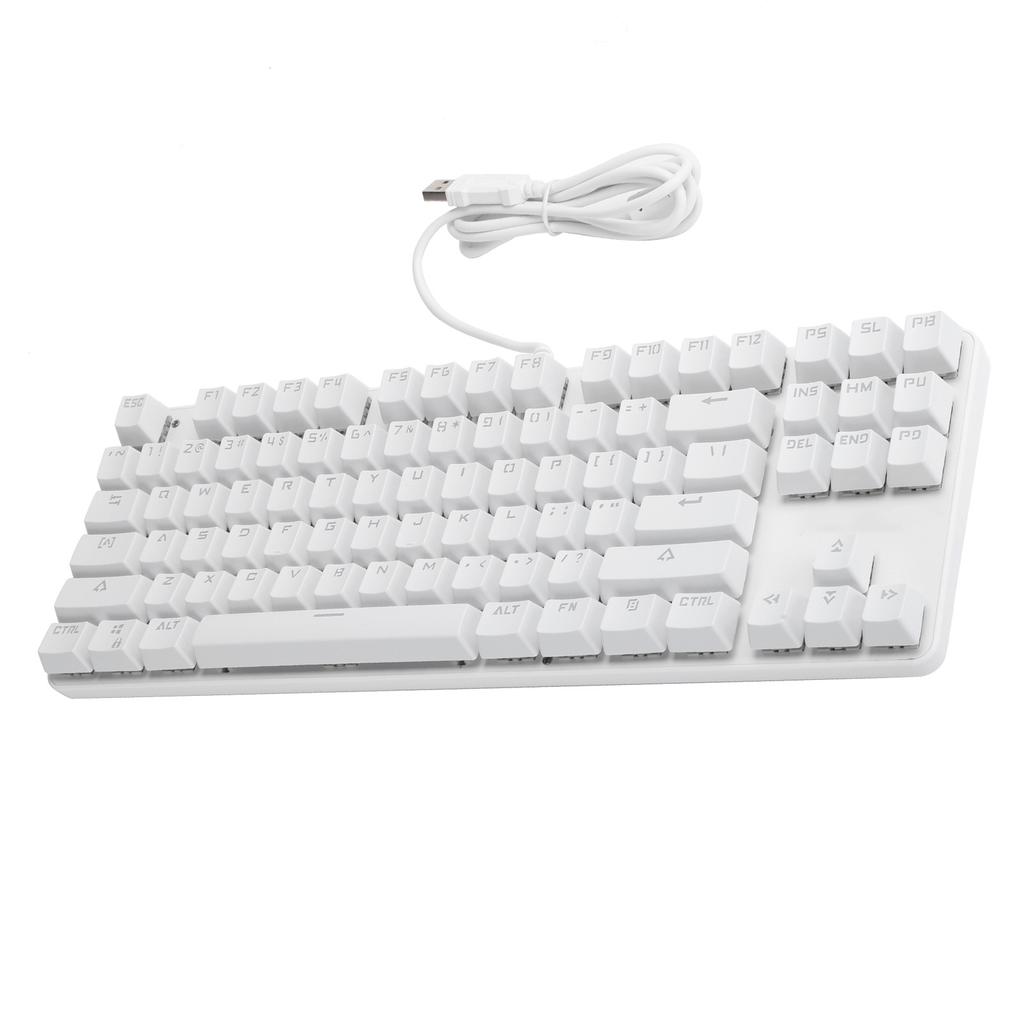 Mechanical Keyboard 87 Keys USB2.0 Wired Backlight Gaming Office Supplies Computer Parts 919‑10