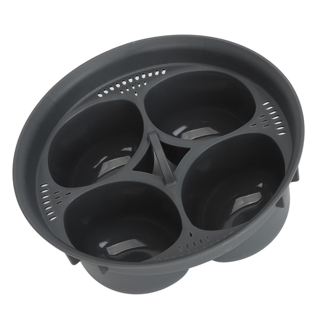 Nonstick 4 Egg Poacher Insert Even Heat Distribution Safe Egg Poacher Accessory for Frying Pans