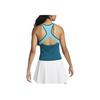 Nike Court Dri-FIT Slam Logo Print Color Block Tanktop Damen Tops Blau FD7929-381