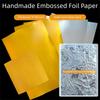 70 micron Thick Engraving Drawing paper 20*30cm Gold Foil Aluminum Foil Art Paper DIY Engraving Foil Paper Christmas ornament